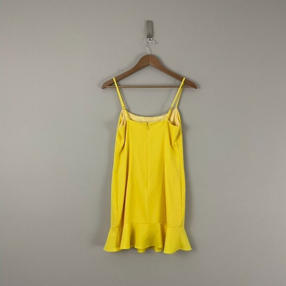 Lovers and Friends Teddy Ruffle Mini Dress in Yellow Size Small - Picture 2 of 7